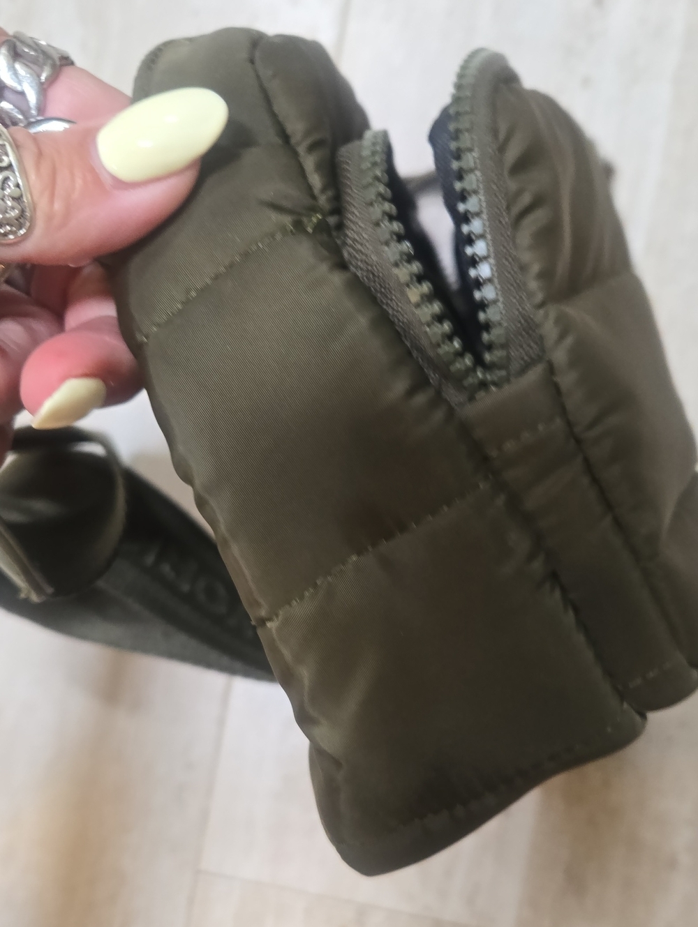 Marc New York Army Green Puffer Crossbody Bag - Picture 11 of 11